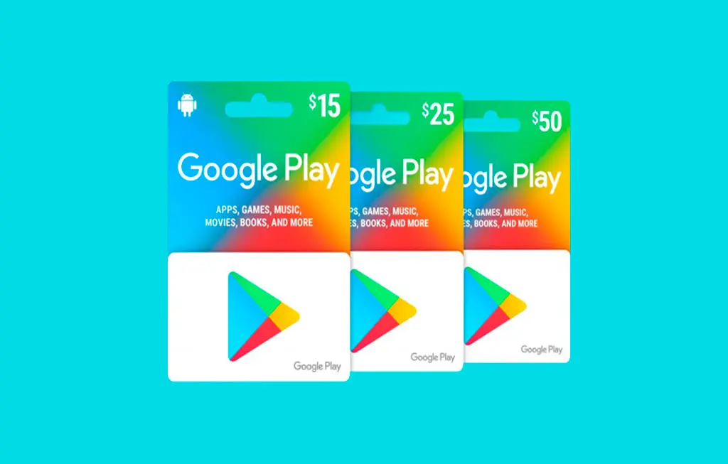Como se usan las tarjetas de Google Play